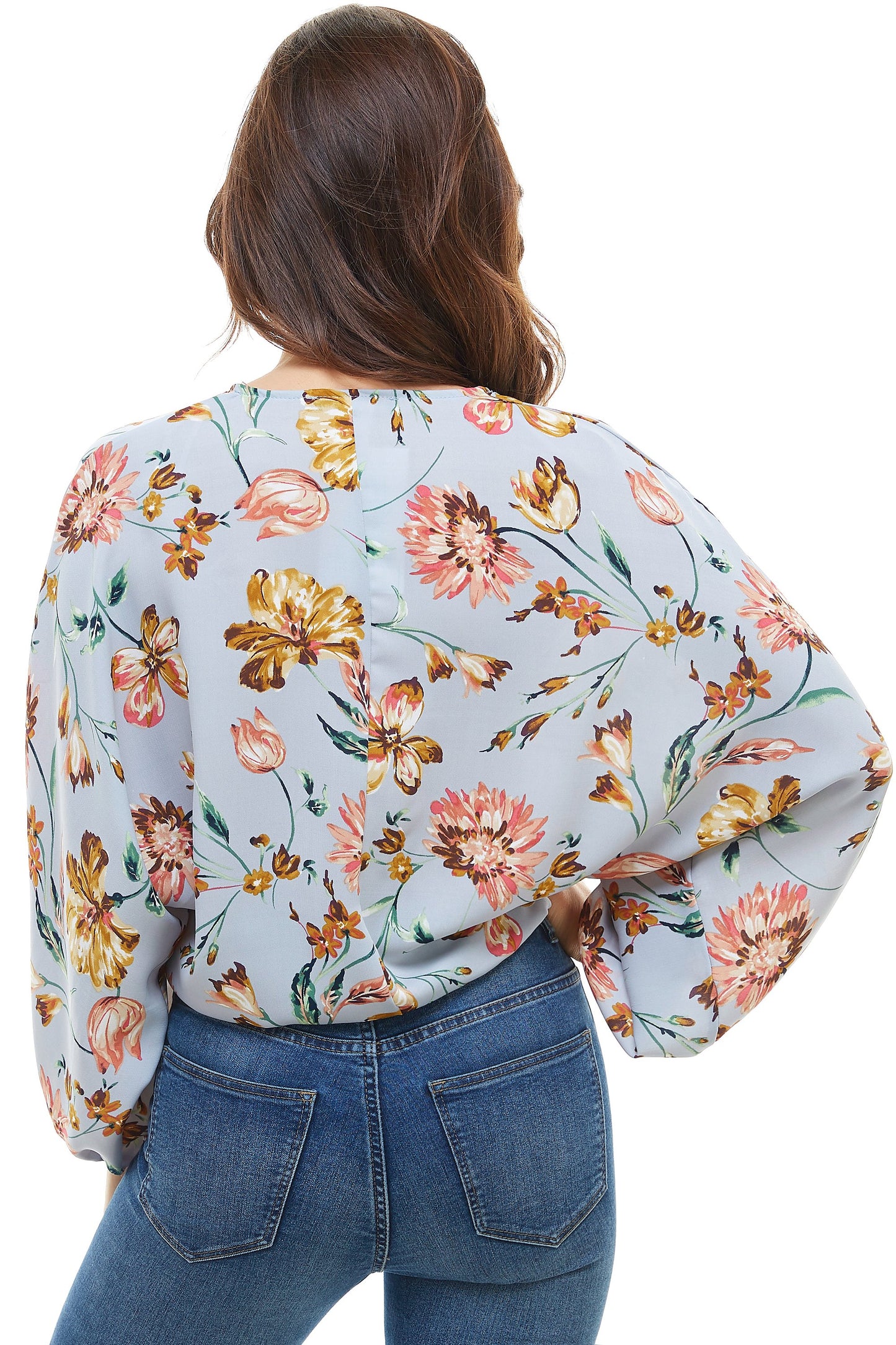 Floral Wide Sleeve Blouse