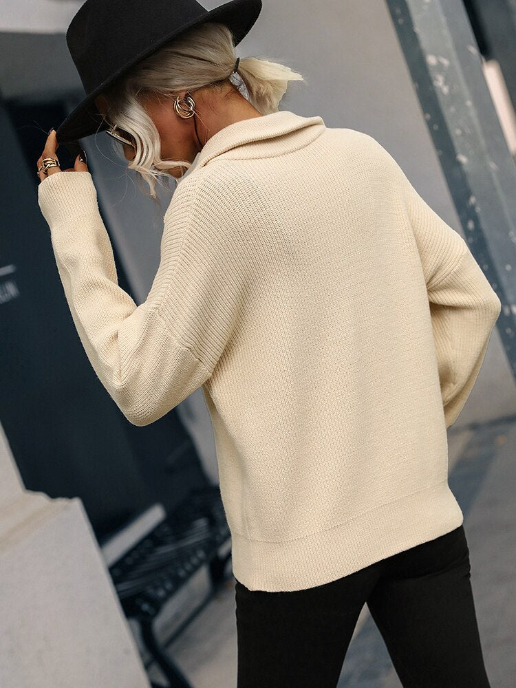 Sarah's Stylish Zip-Up Sweater