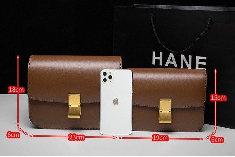Sienna Tofu Box Leather Bag – High-End Fashion for the Modern Woman