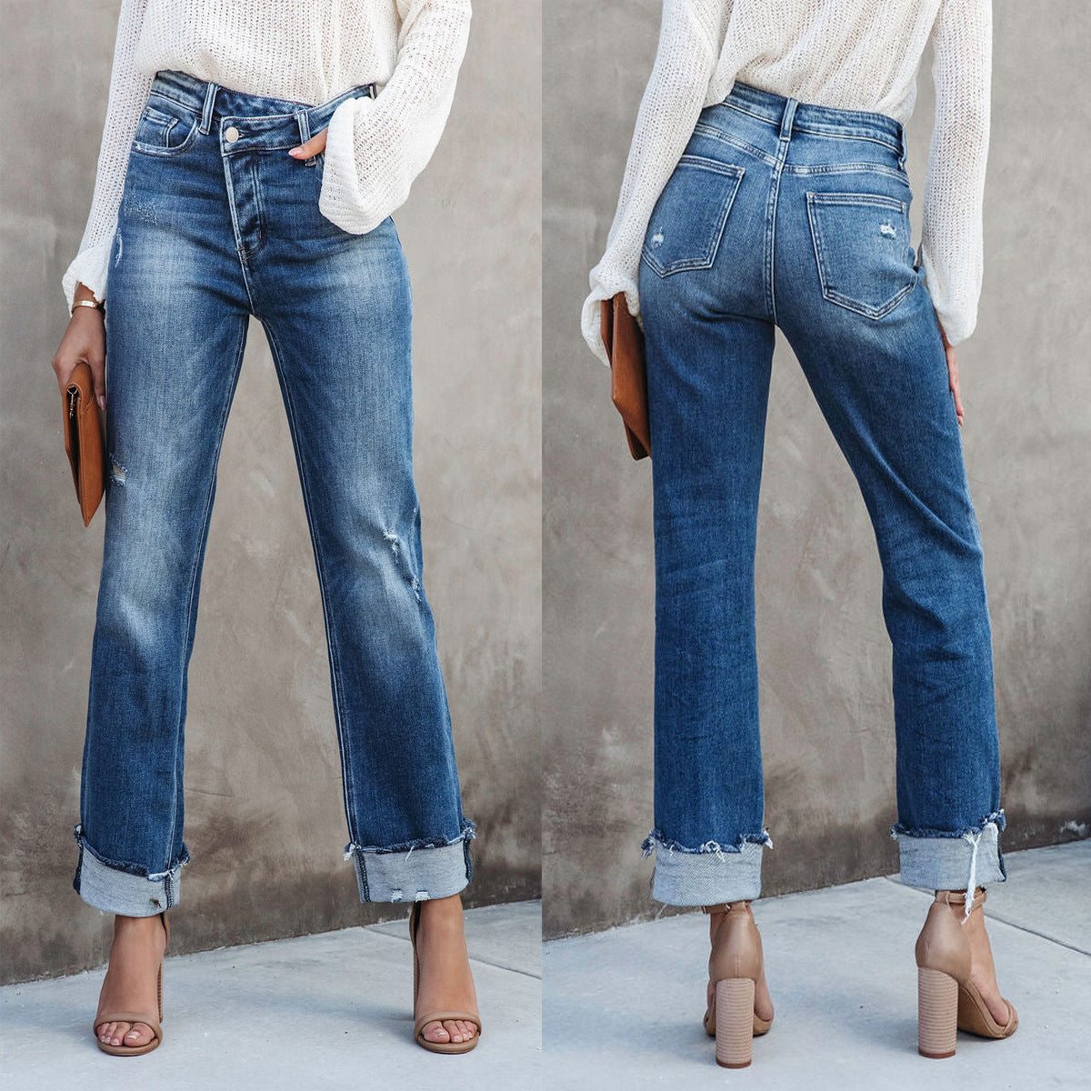 Angelica Straight-leg Denim Trousers
