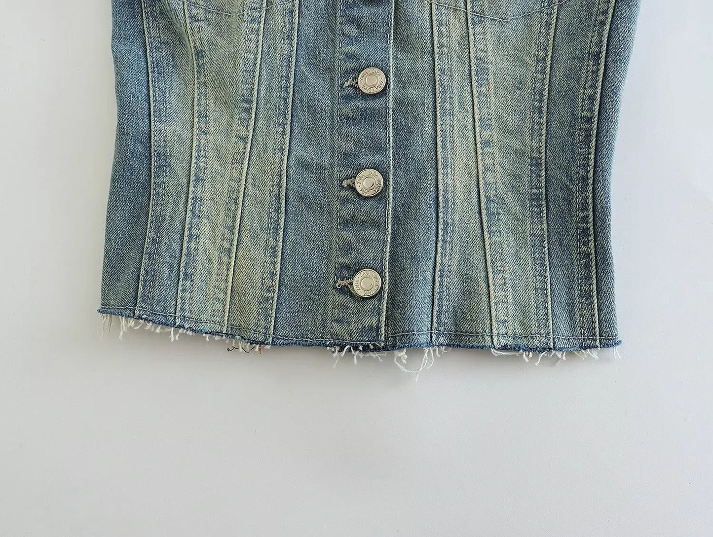 Whimsical Strapless Denim