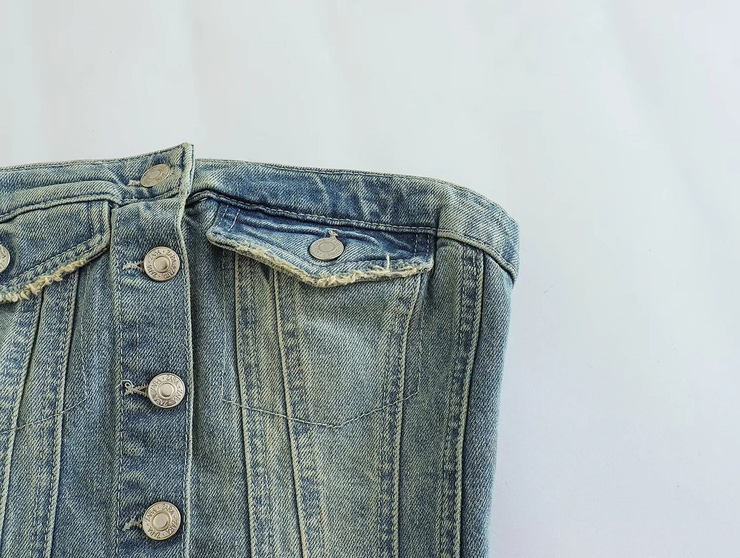 Whimsical Strapless Denim