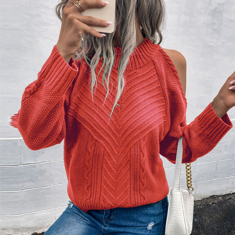Madison Twist and Peek Shoulder Sweater