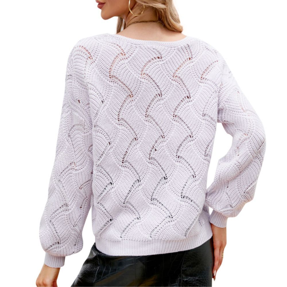 Emma's Breezy Vibe Open Knit Sweater