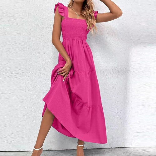 Emma Playful Ruffle Sleeve Party Dress