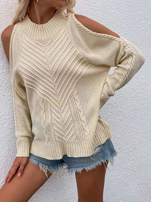 Madison Twist and Peek Shoulder Sweater