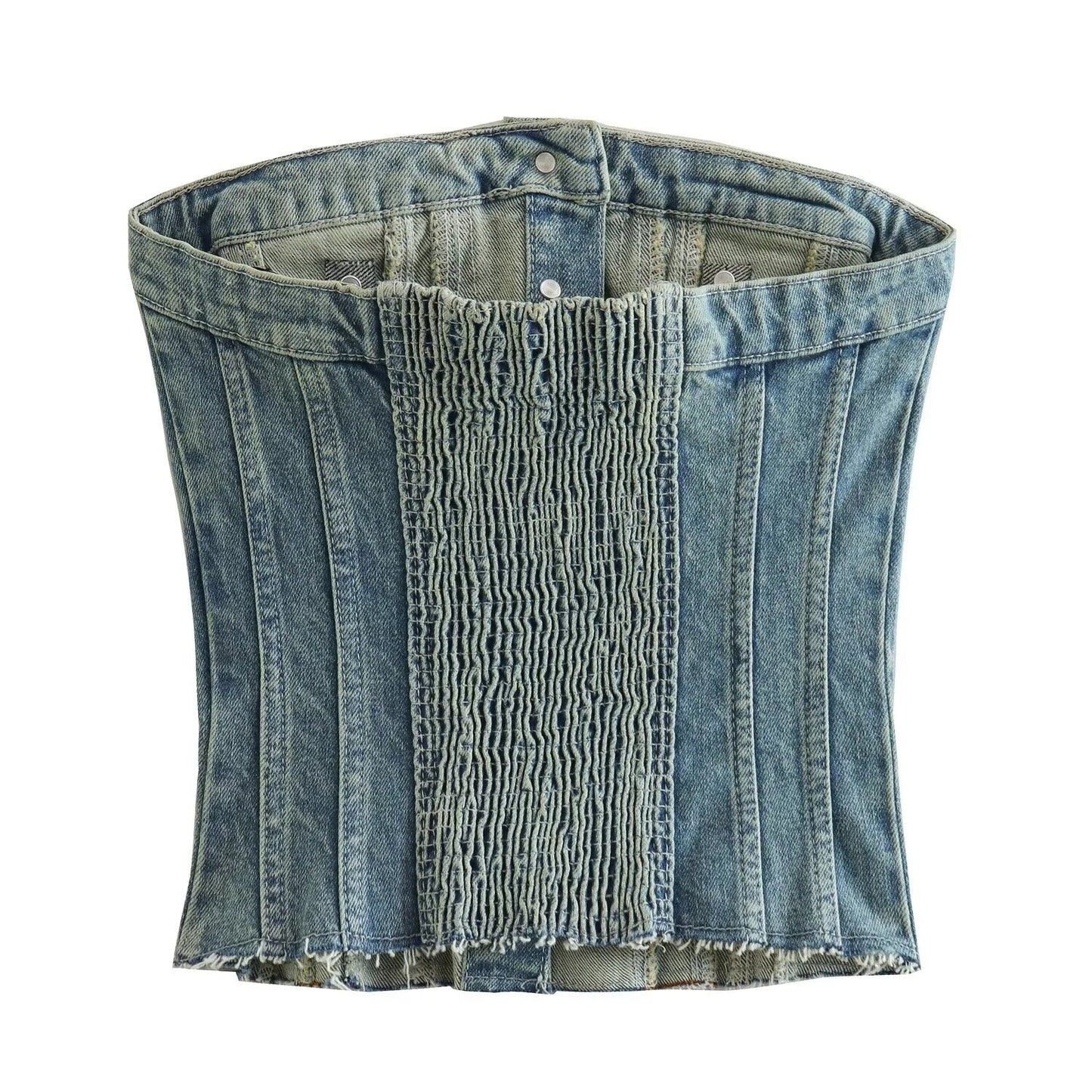 Whimsical Strapless Denim