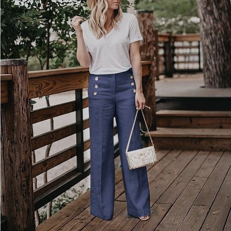 Flare Femme Wide Legs Pants