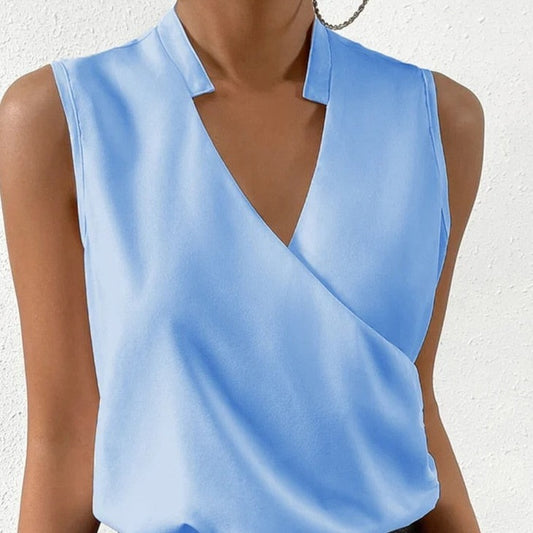 Soft and Chic Sleeveless Blouse in Alluring Colors