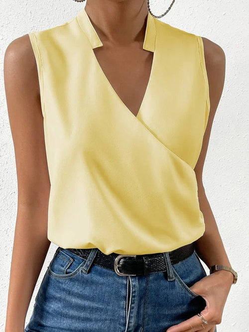 Soft and Chic Sleeveless Blouse in Alluring Colors