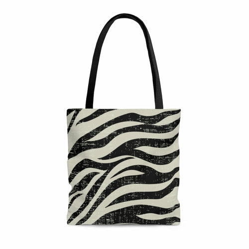 Double Sided Zebra Print Beach Shopper Tote Bag