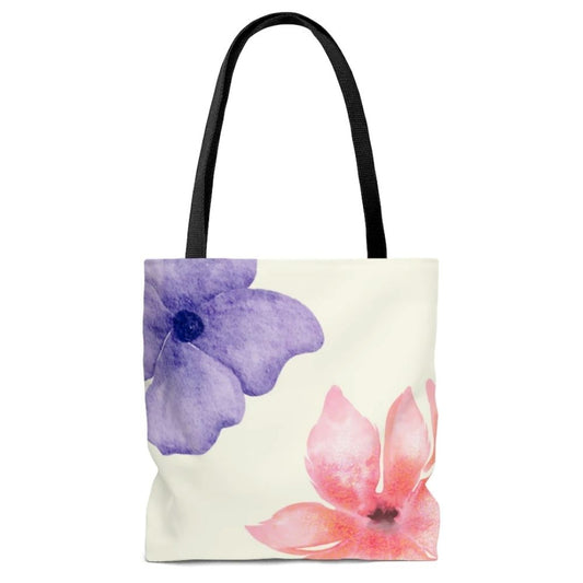 Fresh Floral Print Beach Shopper Tote Bag