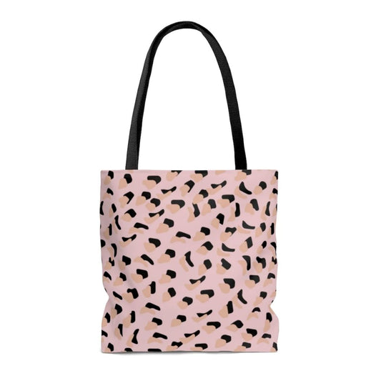 Pink Leopard Print Shopper Tote Bag